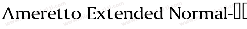 Ameretto Extended Normal字体转换